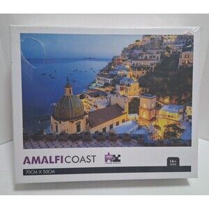 AMALFI COAST 1000 PC JIGSAW PUZZLE MEDITERANEAN COAST NEW SEALED 70CM X 50CM